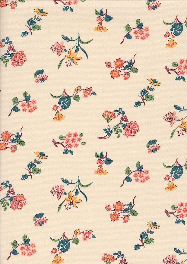 Liberty Fabrics - Arthur's Garden 2Tumbling Posies 01667320A