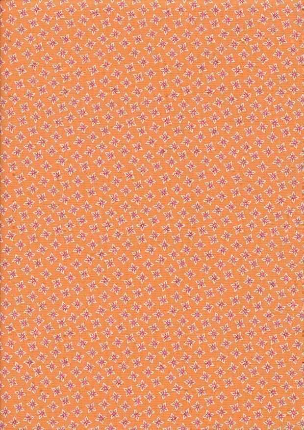 Michael Miller Fabrics - Elephant Cavalcade Ornate Ditsy CX10802-Orange D