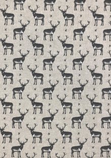 Chatham Glyn - Linen Look Popart Linen Stags