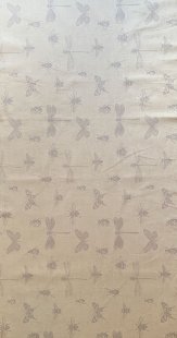 Furnishing Fabric - Butterflies and Bugs Dove Grey on stone
