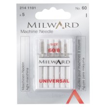 Sewing Machine Needles: Universal: 60/8: 5 Pieces