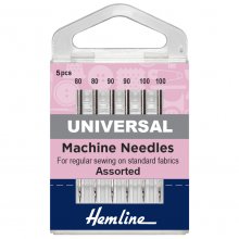 Sewing Machine Needles: Universal: Mixed Heavy: 5 Pieces