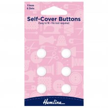 Self Cover Buttons: Nylon - 11mm
