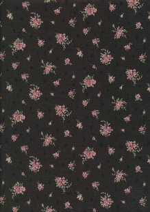 Lecien Japanese Fabric - Vintage Rose 20800-128 BROWN