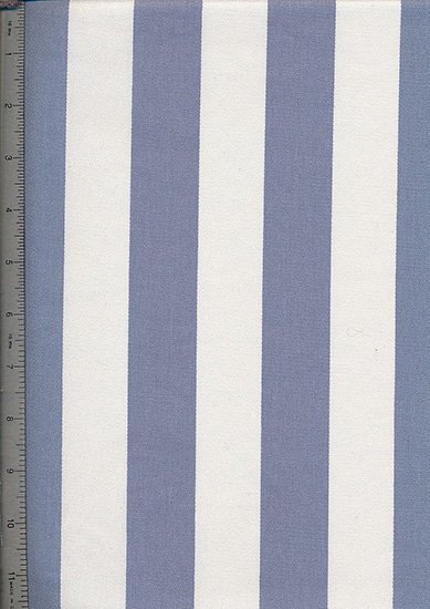 Canvas Cotton Stripe - Cream & Blue