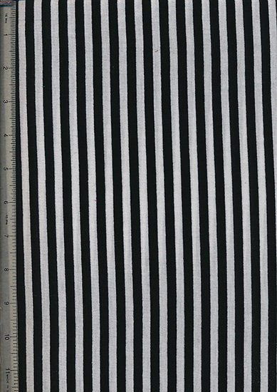 Novelty Jersey Fabric - Black Stripe