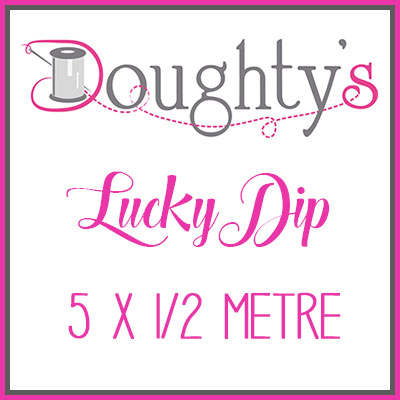 Lucky Dip Parcel - 5 x 1/2 Metre Colour Collection Black & Grey