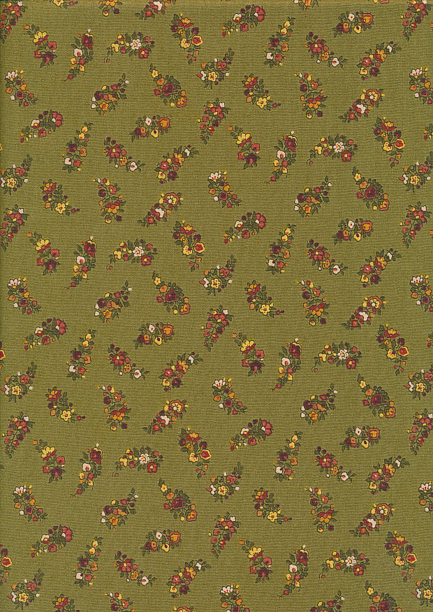 Andover Fabrics By Kathy Hall & Margo Krager - Ditsy Bouquet Green