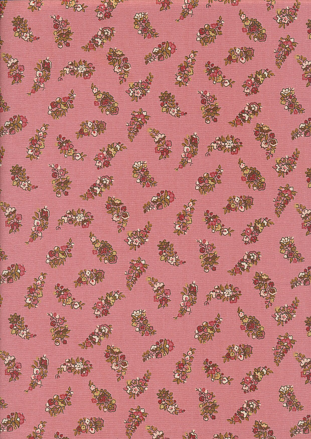 Andover Fabrics By Kathy Hall & Margo Krager - Ditsy Bouquet Pink