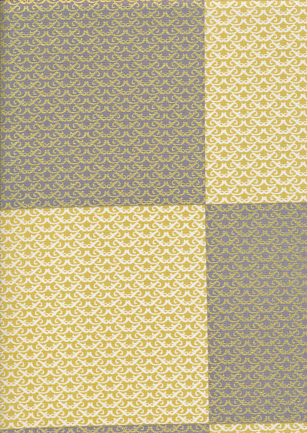 Andover Fabrics Gilded Designs By Lizzy House & Lonni Rossi - Interlaced Squares Yellow
