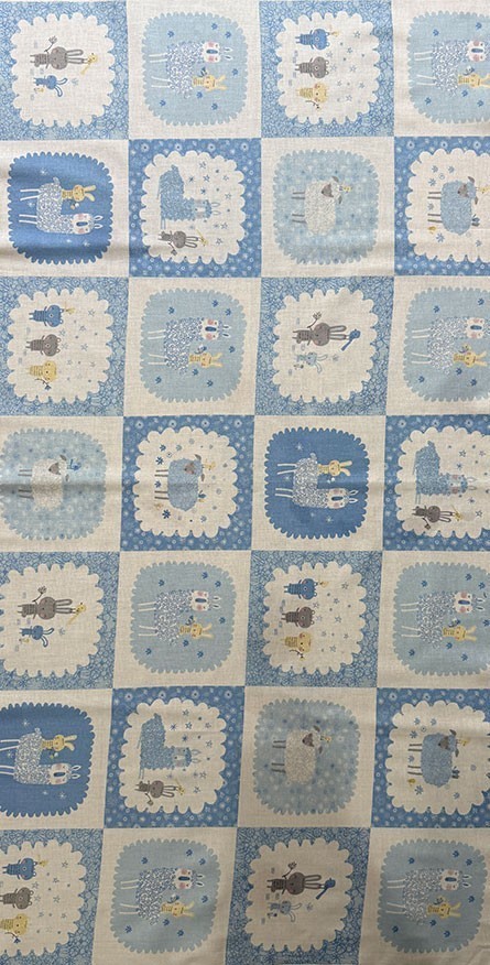 Benartex - Baby Buddies 10280 Col 5 Panel Blue