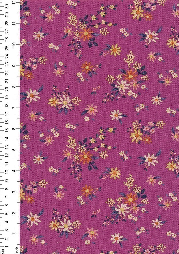 Tilda Fabrics - Daisy Field Plum