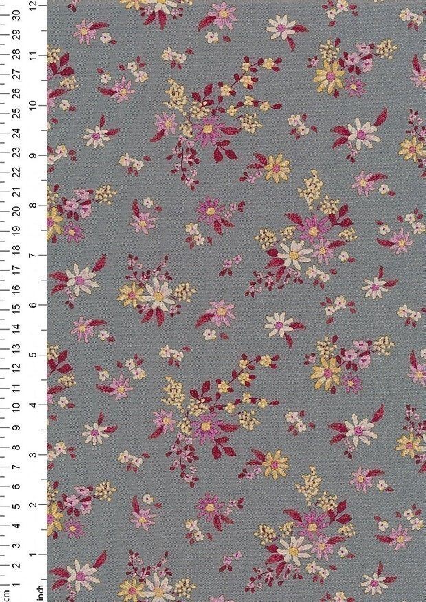 Tilda Fabrics - Daisy Field Grey