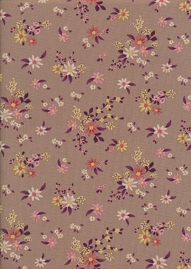 Tilda Fabrics - Daisy Field Taupe