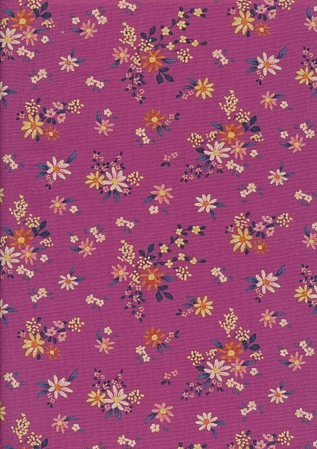 Tilda Fabrics - Daisy Field Plum