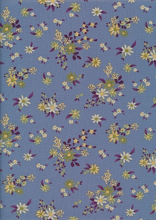 Tilda Fabrics - Daisy Field Blue