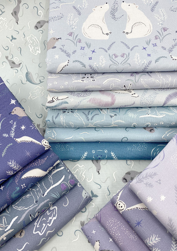 Cassandra Connolly For Lewis & Irene - Arctic Adventure Entire Collection 15 x Half Metre Pack