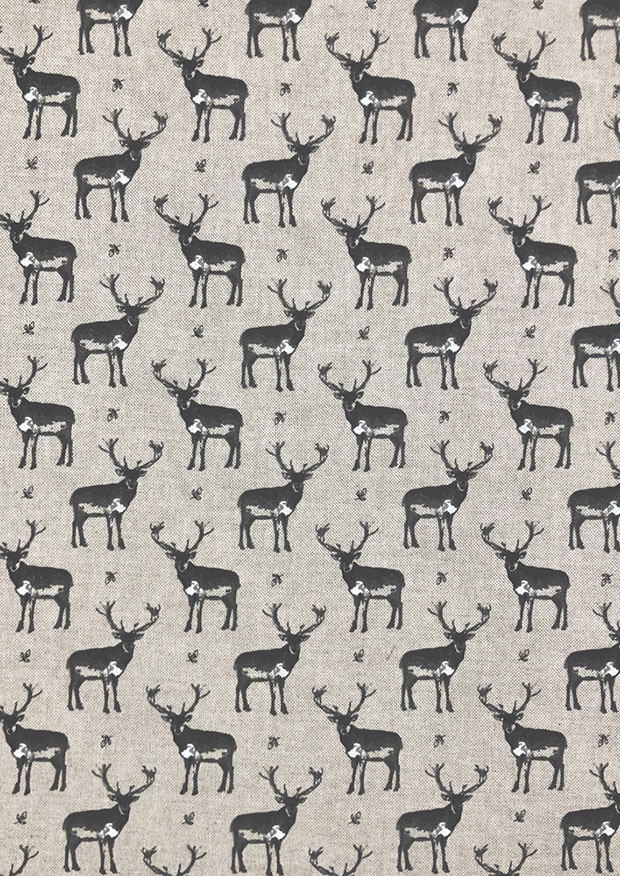 Chatham Glyn - Linen Look Popart Linen Stags