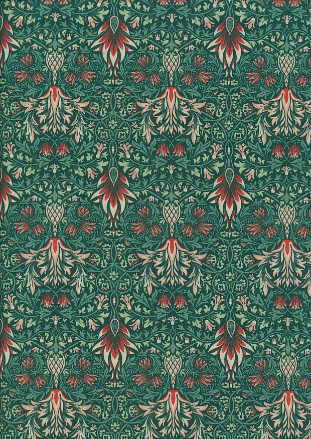 Crafty By Chatham Glyn - William Morris Poly Cotton PCD008Snakeshead Green