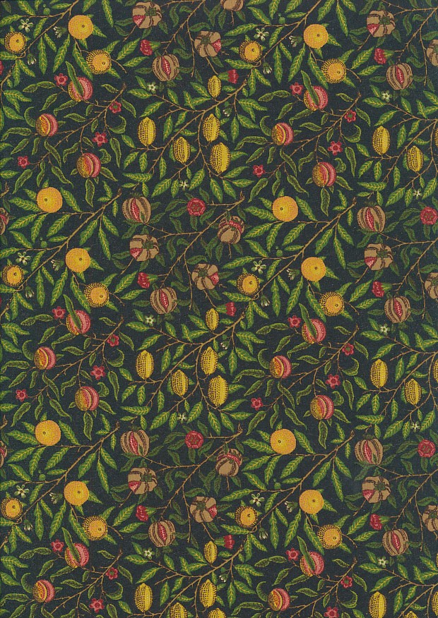 Crafty By Chatham Glyn - William Morris Poly Cotton PCD010Pomegranate Ebony