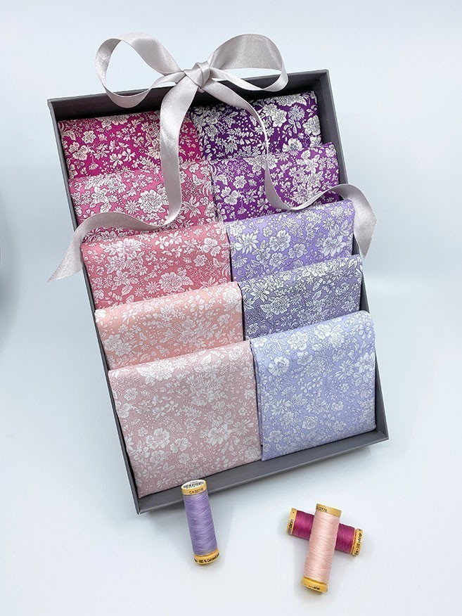 Gift Hamper - Liberty Emily Belle Pink & Purple 10 x Fat 1/4 Hamper