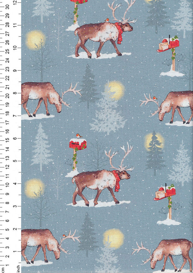 Susan Wheeler Christmas - Deer & Post