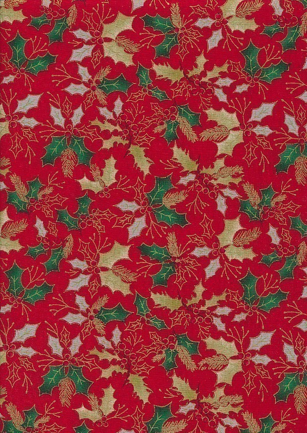 Craft Cotton Co. - Traditional Christmas Red Holly