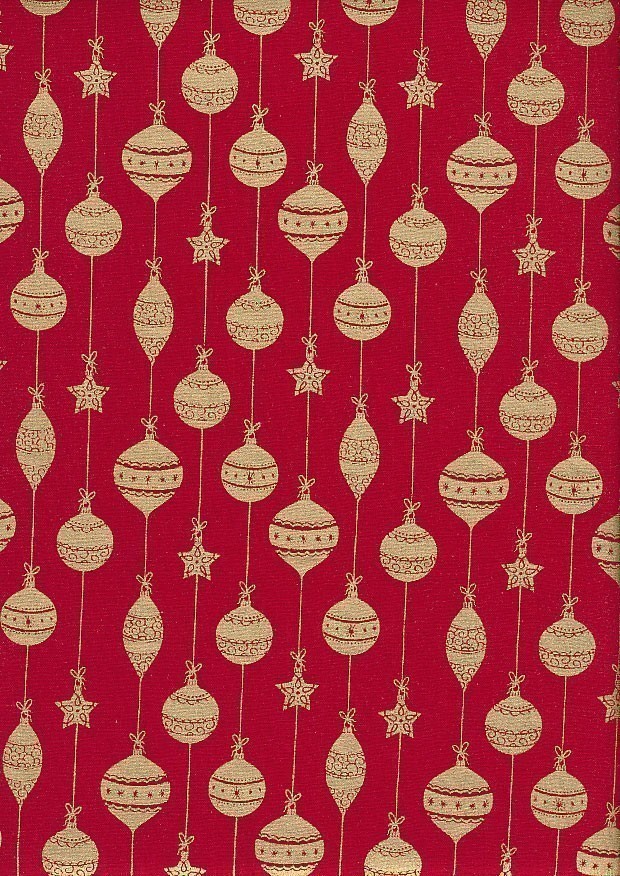Craft Cotton Co. - Metallic Christmas Baubles Red