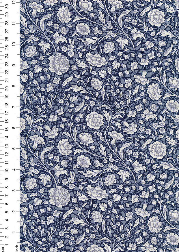 Rose & Hubble - Quality Cotton Print CP-0722 Navy