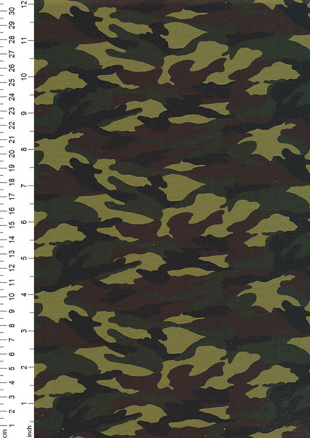 Rose & Hubble - Quality Cotton Print CP-0437 Jungle Camouflage