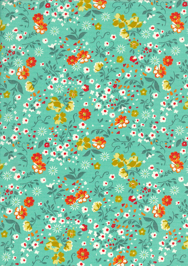 Rose & Hubble - Quality Cotton Print CP-0709 Green