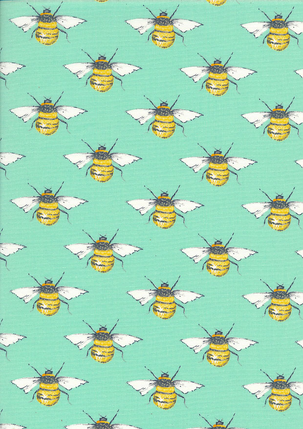Rose & Hubble - Quality Cotton Print Bees CP0395 Meadow