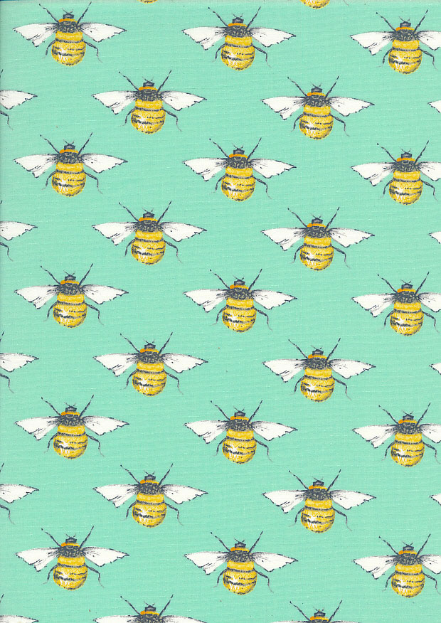 Rose & Hubble - Quality Cotton Print Bees CP0395 Meadow