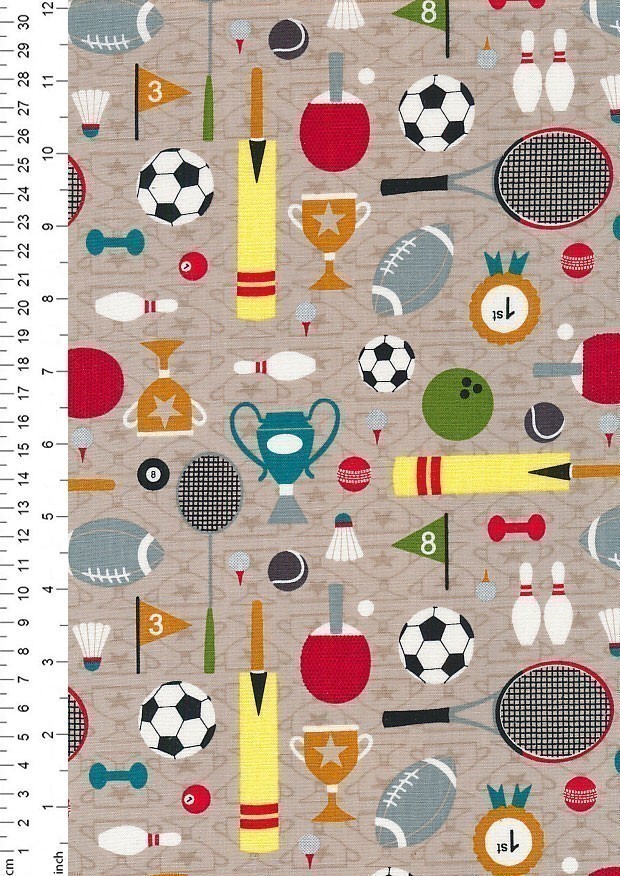 Craft Cotton Co. - Sports Day Taupe