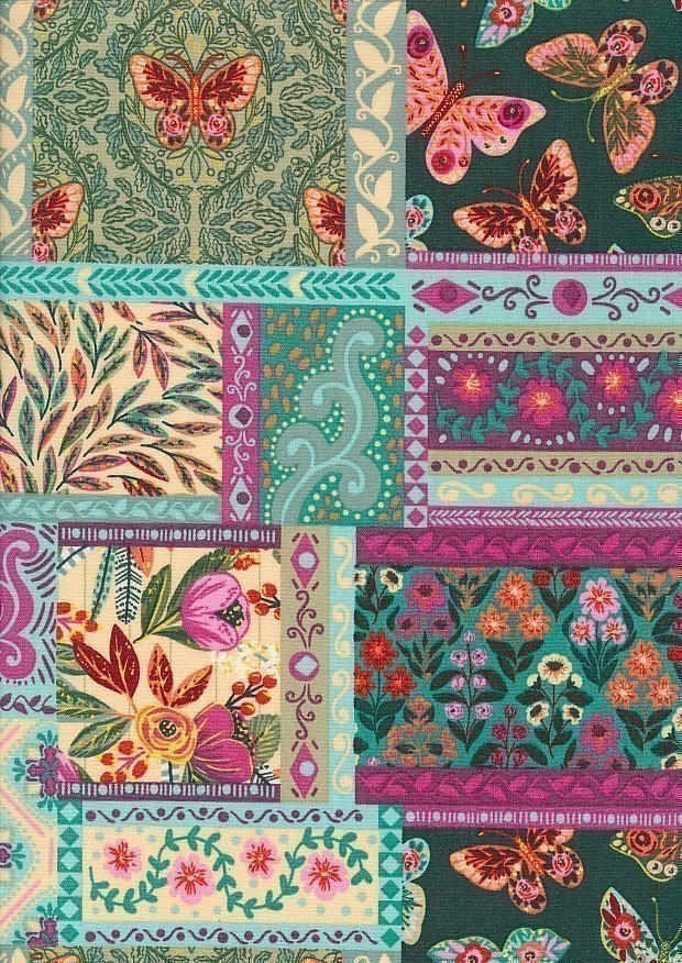 3 Wishes - Folk Flora Bountiful Patchwork