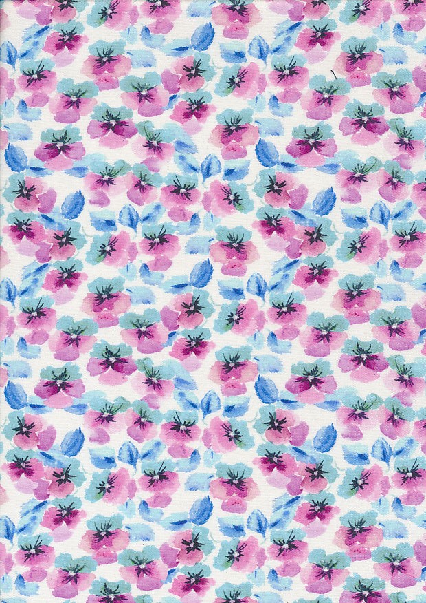 Debbie Shore - Vivid Watercolours Pink Pansy