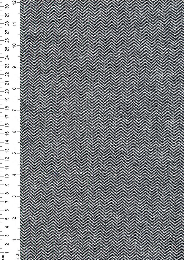 Crafty - Linen Cotton Herringbone LCH018 Black