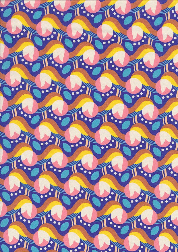 Dashwood Studio - Cotton Lawn Kaleidoscope 1818 Blue