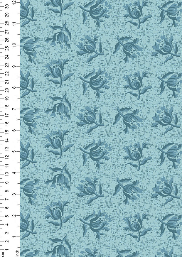 Something Blue By Edyta Sitar For Andover Fabrics - 2/8829W PEONY SKY