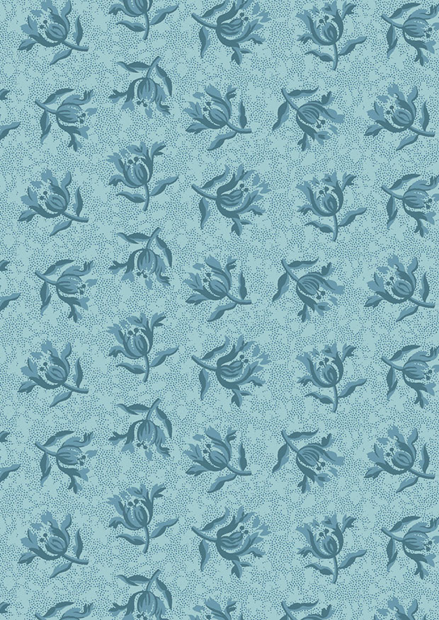 Something Blue By Edyta Sitar For Andover Fabrics - 2/8829W PEONY SKY