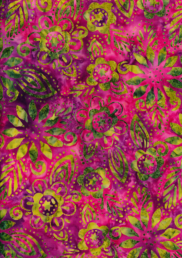Fabric Freedom Bali Batik Stamp - Pink 157/f