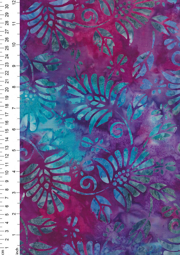Fabric Freedom Bali Batik Stamp - Batik Stamp  - Purple 147/B