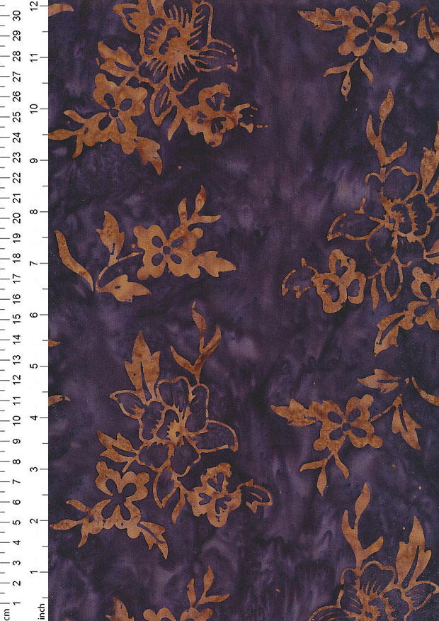 Fabric Freedom Bali Batik Stamp - BK 401/A Purple