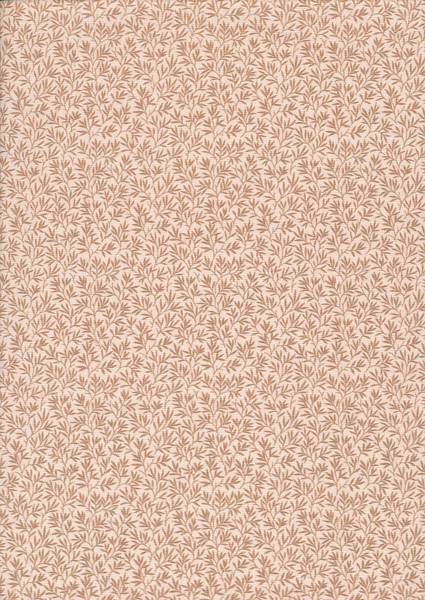 Fabric Freedom - Reverse Negative Blender Brown On Ivory FF29 Col 13