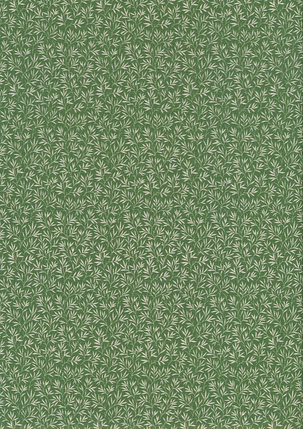Fabric Freedom - Reverse Negative Blender Ivory On Green FF29 Col 12