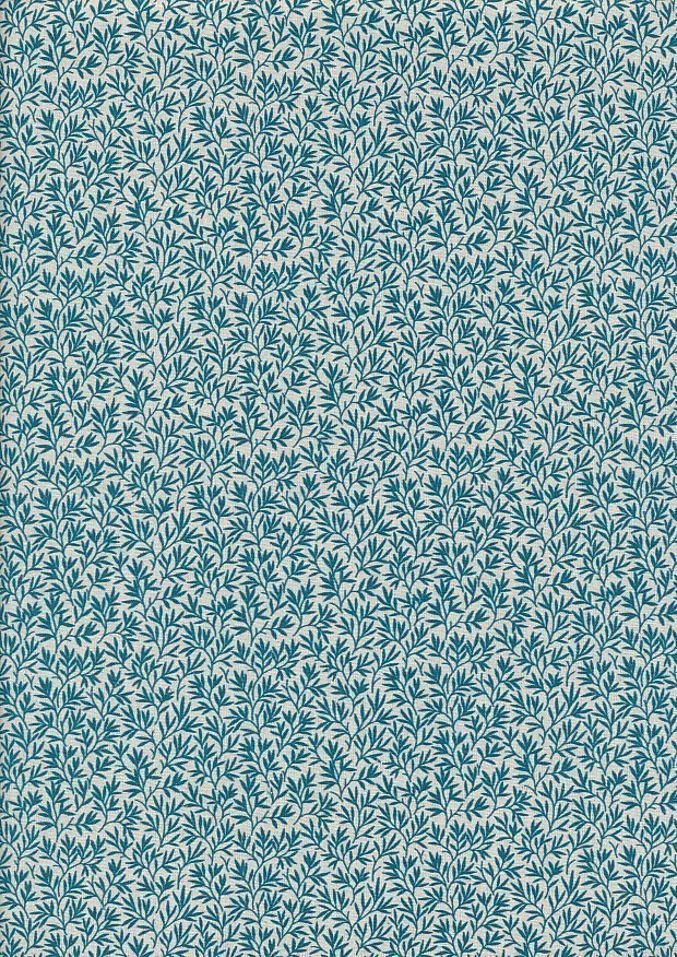 Fabric Freedom - Reverse Negative Blender Teal On Ivory FF29 Col 7