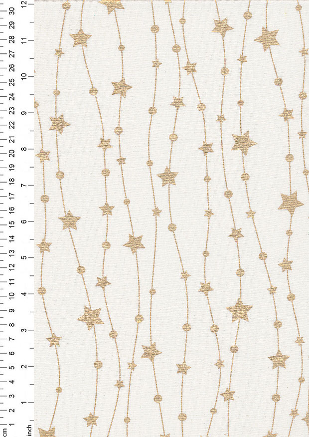 Fabric Freedom Christmas - String Stars Ivory