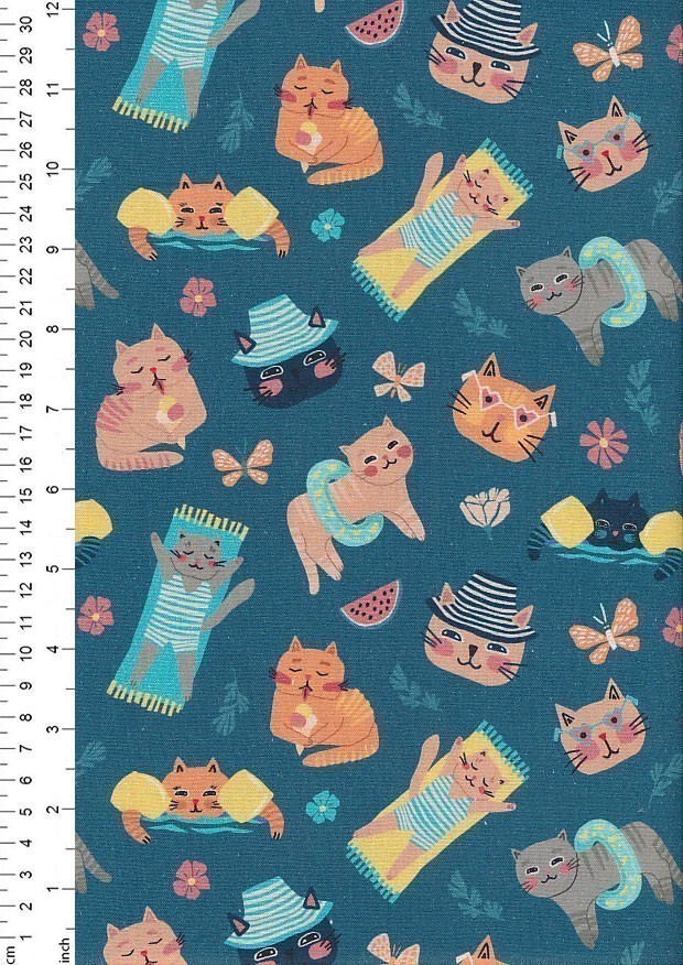 Fabric Freedom - Cats Holiday Col 4