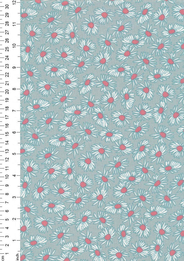 Fabric Freedom In Bloom - FF12-1 Aqua