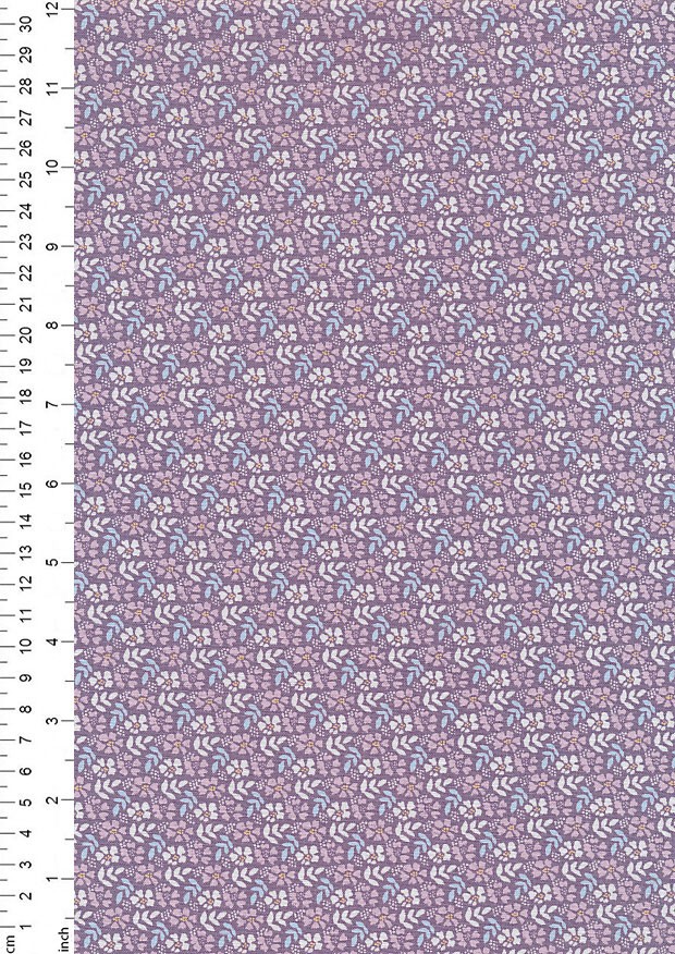 Fabric Freedom In Bloom - FF15-2 Purple